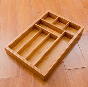 ขยายครัวลิ้นชักออแกไนเซอร์ไม้ไผ่ภาชนะถาด - Product Image 4