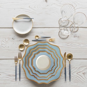 Ensembles assiette à <span class=keywords><strong>d</strong></span>î<span class=keywords><strong>ner</strong></span> en porcelaine de haute qualité - Product Image 2