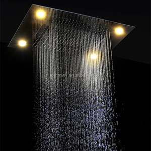 Diseño de lujo de Baño led <span class=keywords><strong>grifo</strong></span> de la ducha <span class=keywords><strong>con</strong></span> ducha termostática de la cabeza conjunto - Product Image 2
