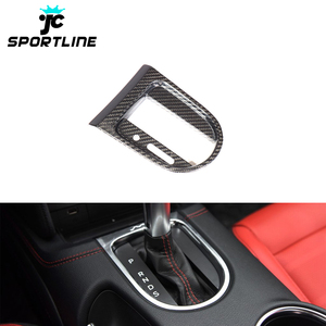 Interior Decoration Dry Carbon Fiber Car Gear Knob TrimsためFord Mustang Shelby GT350 Coupe 2-<span class=keywords><strong>Door</strong></span> 15-19 - Product Image 1