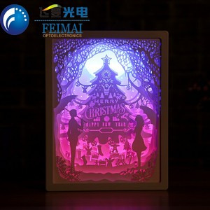 Maison Chambre <span class=keywords><strong>Lampe</strong></span> <span class=keywords><strong>de</strong></span> Table Veilleuse 3D Lumière Ombre Papier Sculpture <span class=keywords><strong>Lampe</strong></span> <span class=keywords><strong>De</strong></span> <span class=keywords><strong>Chevet</strong></span> Cadre <span class=keywords><strong>Photo</strong></span> Veilleuse - Product Image 4