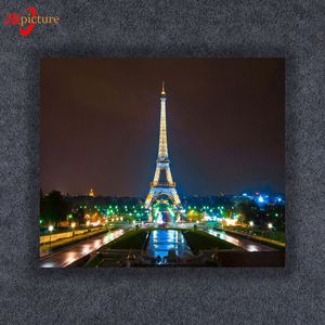 Personnalisé belle ville paysage LED peinture sur toile pour <span class=keywords><strong>la</strong></span> maison art mural - Product Image 1