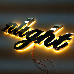 Tùy chỉnh 3D ngoài trời cửa hàng LED THƯ QUẢNG CÁO dấu hiệu thép không gỉ LED Bảng Hiệu Bảng chữ cái chiếu sáng chữ - Product Image 5