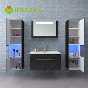 Dubbele Wastafel Badkamer Ijdelheid Hot Sale Nieuwe Luxe Toilet Badkamer Ijdelheden Combo Modern Pvc Kartonnen Hotel Dtc Cad Multiplex 10 Sets