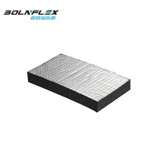 Bon fournisseur en aluminium feuille isolation conseil caoutchouc à cellules fermées mousse élastomère isolation