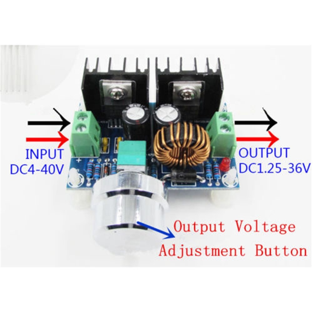 Module Abaisseur De Tension DC-DC XL4016 200W 8A - Réglable 4-40V Vers 1.25-36V, Neuf