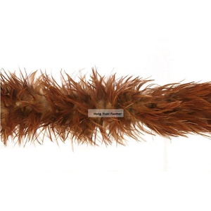 directamente alta calidad abastecido 4-6 pulgadas 2 yardas rojo silla boas para <span class=keywords><strong>la</strong></span> decoración del partido, barato pluma - Product Image 1