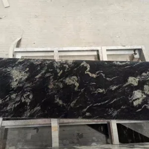 Granit granito NATURAL losas countertop, กระเบื้องปูพื้นหรูหราห้องครัวแผ่นหินแกรนิตลาบราดอไรต์สีฟ้าสำหรับวางบนโต๊ะ