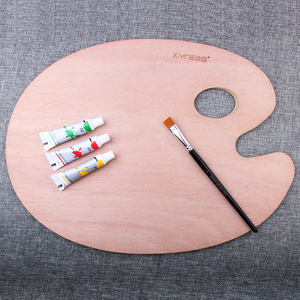 Promotionnel Fournitures D'art <span class=keywords><strong>Écologique</strong></span> Ovale En <span class=keywords><strong>Bois</strong></span> Palette Pour <span class=keywords><strong>Peinture</strong></span> et Aquarelle De Mélange - Product Image 1