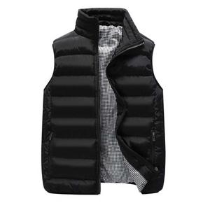 <span class=keywords><strong>Chaleco</strong></span> acolchado estampado frontal cremallera sin mangas estilo inglés personalizado para <span class=keywords><strong>hombre</strong></span> para trajes <span class=keywords><strong>de</strong></span> invierno - Product Image 3