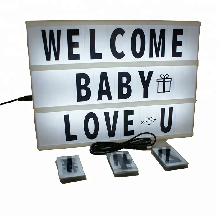 black changeable letter mini a6 light box manufacturer