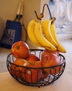 Gros panier de fruits avec titulaire de la <span class=keywords><strong>banane</strong></span>, fruits panier de stockage, fil métallique corbeille de fruits pour la cuisine - Product Image 5