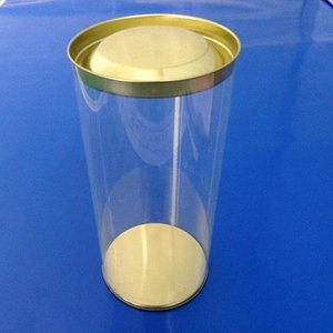 hot sale clear transparent plastic cylinder tubes for candy in high quality