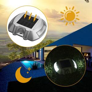 Waterproof Die Casting Aluminum <strong>Solar</strong> <strong>Powered</strong> Driveway <strong>Deck</strong> Dock Floor <strong>Light</strong> XLTD-1515 <strong>Solar</strong> Led Warning Marker <strong>Lights</strong> for Road - Product Image 6