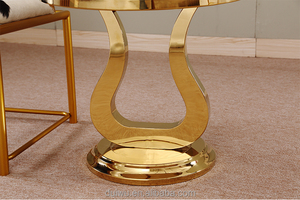 Moderne or couleur <span class=keywords><strong>salon</strong></span> meubles blanc naturel <span class=keywords><strong>coin</strong></span> de <span class=keywords><strong>table</strong></span> en marbre - Product Image 6