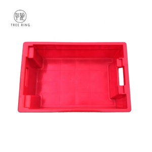 냉동용 토트 크레이트 600*400*205 mm 식품 등급 플라스틱 용기 견고한 바닥 메쉬 벽 통풍 가능 중첩 가능 재활용 가능 - Product Image 4