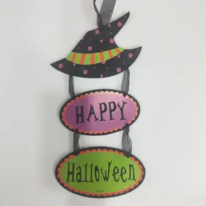 Kartonnen Halloween Pedant De Heks Is In Huis Muur Deur Ornamenten voor Halloween Ghost Party Decoratie