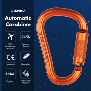 Xinda CE <span class=keywords><strong>certificado</strong></span> 24kN giro mosquetón de escalada de aluminio 7075 - Product Image 1