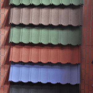 Plateau Valey mural <span class=keywords><strong>en</strong></span> métal revêtu, carreaux de toit, couleur - Product Image 3