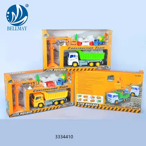 Bemay Speelgoed Engineering Set Twee Kleuren Gemengde Dumper Truck Wrijving Speelgoedauto