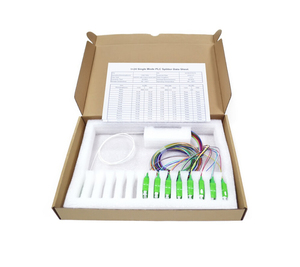 De las 1:<span class=keywords><strong>4</strong></span> a las 1:8 las 1:16 Mini tipo de tubo de acero de fibra óptica PLC Splitter con conector SC - Product Image 1
