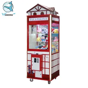 Grúa de juguete de felpa estilo teléfono, máquina expendedora de premios a la venta