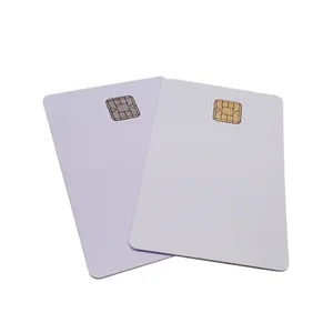 High quality Standard size Blank White FM4442 RFID Contact EMV Chip Card