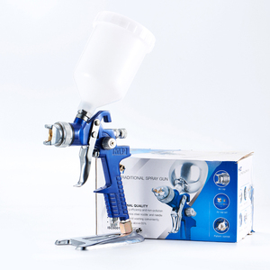 <span class=keywords><strong>Pistola</strong></span> <span class=keywords><strong>de</strong></span> Pintura Neumática HVLP <span class=keywords><strong>de</strong></span> Aluminio Azul con Alimentación por Gravedad, <span class=keywords><strong>de</strong></span> Alta Calidad y al <span class=keywords><strong>Mejor</strong></span> Precio, con Vaso <span class=keywords><strong>de</strong></span> Plástico <span class=keywords><strong>de</strong></span> 600 ml, 15cfm, H-827P para Automóviles - Product Image 2
