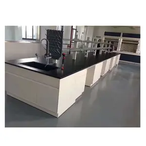Estante para reactivos químicos, mesa de laboratorio con marco de acero, sin muebles de laboratorio