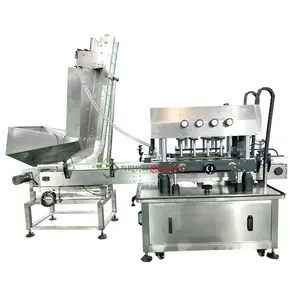 Tapas de aluminio giro de la máquina de tapado terminal de verduras puede Paquete de máquina