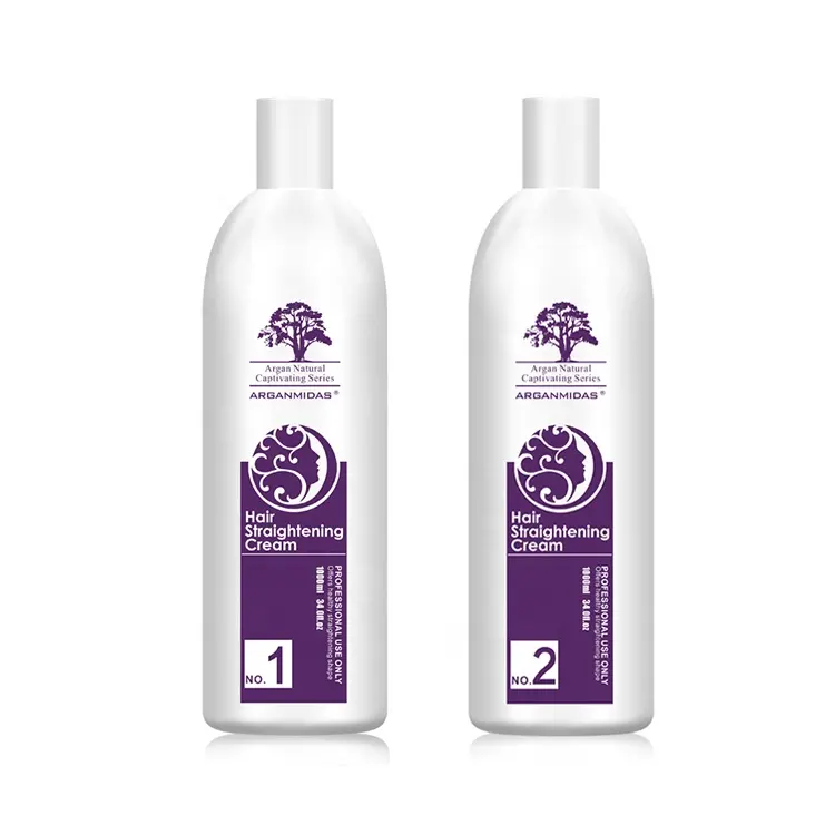 Hair Salons Styling Cream 3で1 Anti Frizz Hair Straightening Cream Alkaline Perm Lotion