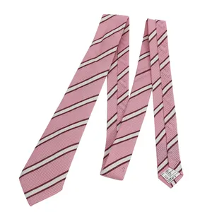 Custom Size Stripe Linen Neck Tie