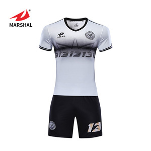 Short-sleeve team soccer wear custom personalised football shirts soccer kits - Product Image 2