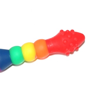 Arco iris doble cara Anal consolador de pene trasero cuentas - Product Image 6