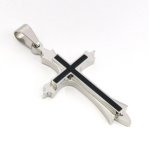 Grandes de moda colgantes de Cruz joyería de traje negro colgante de Cruz - Product Image 2