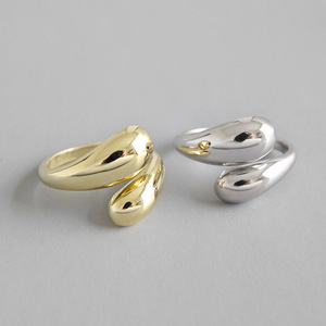 Anillos en forma de serpiente de superficie lisa de plata pura de moda al por mayor en <span class=keywords><strong>stock</strong></span> - Product Image 2