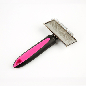 Spazzola dell'animale domestico del silicone come si è visto in <span class=keywords><strong>tv</strong></span> prodotto in acciaio <span class=keywords><strong>dog</strong></span> grooming pettine - Product Image 3