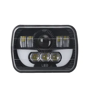 7 × 5のヘッドライトの正方形ledヘッドライト7インチスクエアledライトDRLと5 × 7ヘッドライト変換キット