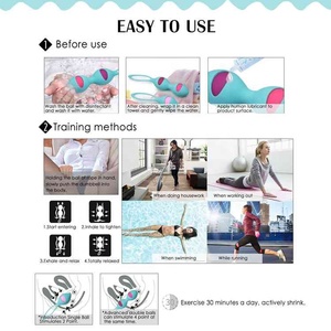 Erwachsene Neuheit Sexspielzeug Kegel Ball Vagina Straffen Übungs set Verschiedene gewichtete Ben Wa Bälle für Frauen aus Silikon - Product Image 5