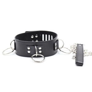 PVC Faux Leather Padlock Lockable Collar for BDSM Slave Submissive Belt Gay Sexual Body Cage Necklace <strong>Harness</strong> <strong>Men</strong> Punk - Product Image 1