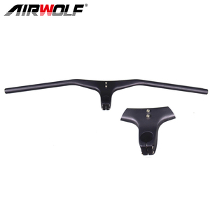 17 Degree Full Carbon Stem Integrated MTB <strong>Handlebar</strong> for Mountain Bikes <strong>Horizontal</strong> Design - Product Image 4
