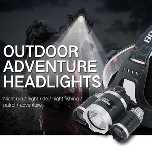 BORUiT RJ-3000 <span class=keywords><strong>faro</strong></span> alta potencia 3 unids LED faros 4 modo caza la cabeza <span class=keywords><strong>al</strong></span> aire libre de la lámpara de iluminación - Product Image 2