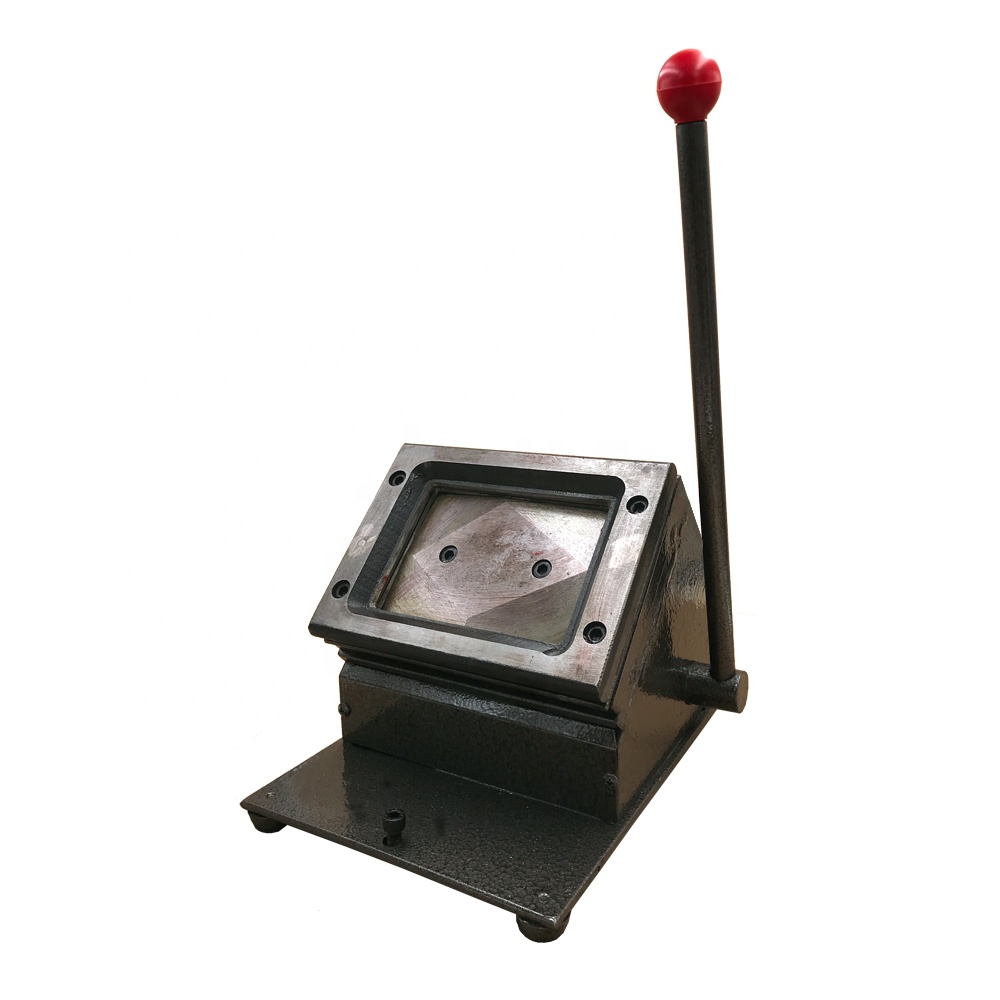 Customized PVC Photo ID card badge die cutter machine for 130x90mm