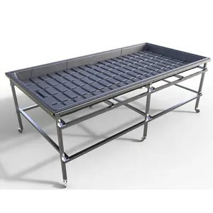 Hydroponic Nursery Decoration Garden Seed Germination Tray Flood And Drain Table Hydroponic System Plastic Aluminum Alloy ABS