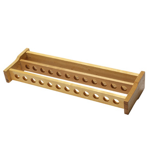 ชั้นวางหลอดทดลองแบบถอดได้ ที่วางหลอดทดลองแบบหมุนเหวี่ยงทำจากไม้ - Product Image 2