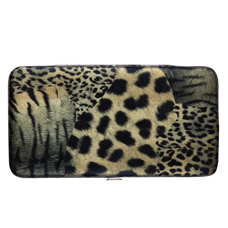 Fancy store item suppliers silicone cosmetic makeup eyeshadow palette with animal fur pattern