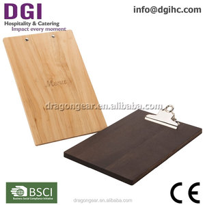 planche de bois pas cher 4 trous en métal clip équipement de <span class=keywords><strong>restaurant</strong></span> en bois menu titulaire conseils pour le monde entier - Product Image 2