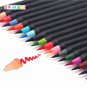 No-tóxicos <span class=keywords><strong>Amazon</strong></span> Venta caliente 20 colores acuarela cepillo pluma pincel con EN 71 certificado - Product Image 2