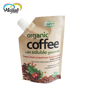 Impreso personalizado bolsas reutilizables soporte Café Pico de plástico bolsa de envasado de alimentos con boquilla - Product Image 1