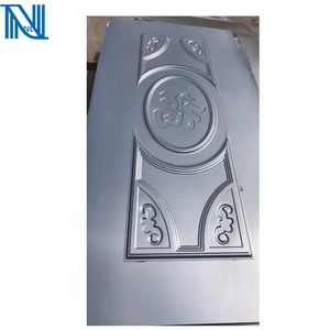 Puerta de acero de la piel de suministro de fábrica moldeada estampado de acero laminado en frío galvanizado de metal de hoja de la puerta - Product Image 5